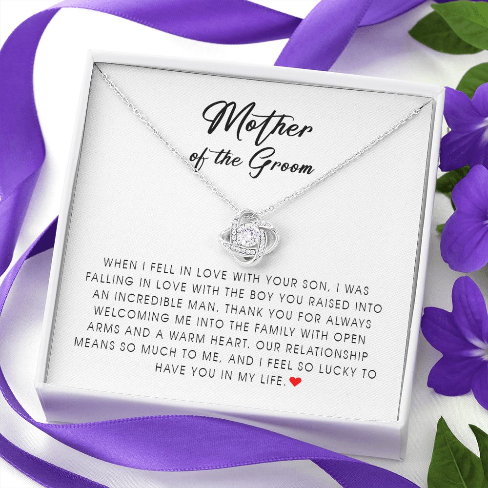 Mother of The Groom, Love Knot Necklace