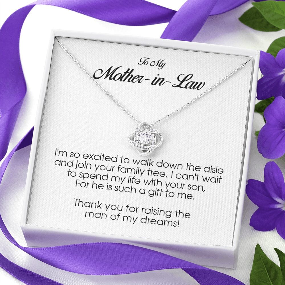 To My Mother In Law, Love Knot Necklace