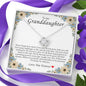 To My Granddaughter, Love Knot Necklace