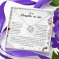 To My Daughter In Law, Love Knot Necklace