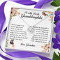 To My Lovely Granddaughter, Love Knot Necklace