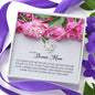 To my Bonus Mom Gift, Love Knot Necklace