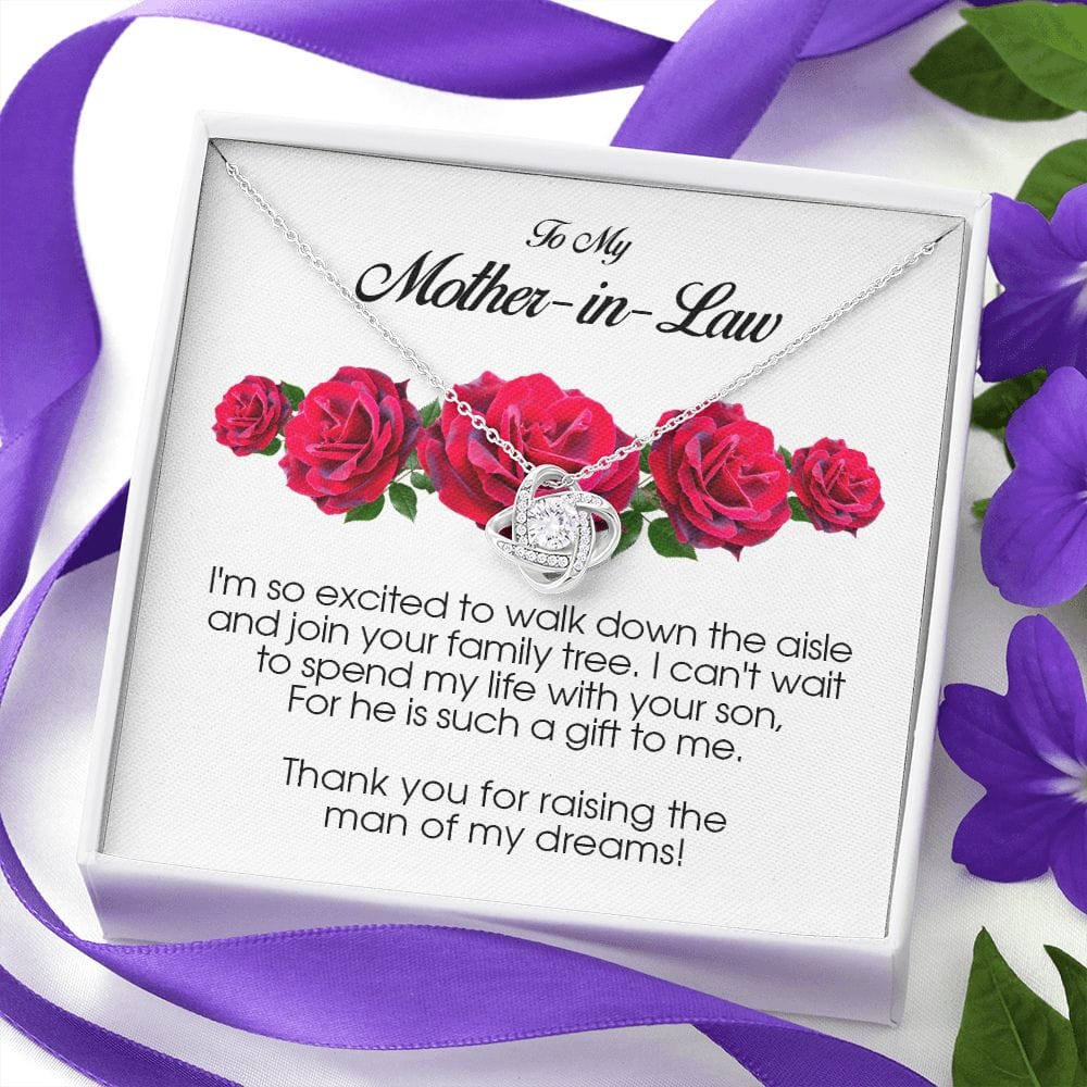 To My Mother In Law, Love Knot Necklace
