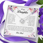 To My Daughter, Love Knot Necklace