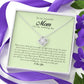 To My Beautiful Mom On My Wedding Day, Love Knot Necklace