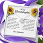 To My Granddaughter, Love Knot Necklace