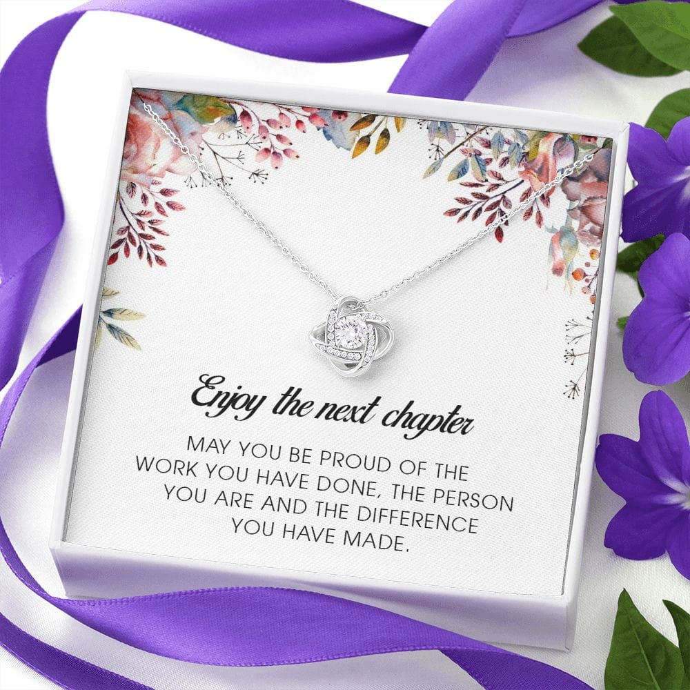Enjoy The Next Chapter, Love Knot Necklace