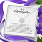 To My Stepdaughter Gift, Love Knot Necklace