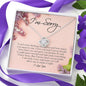 I'm Sorry Gift for Her, Love Knot Necklace