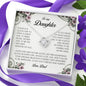 To My Daughter, Love Knot Necklace