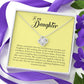 To My Daughter, Love Knot Necklace