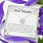 To My Bonus Daughter, Love Knot Necklace