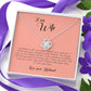 To My Wife, Love Knot Necklace