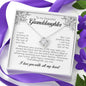 To My Beautiful Granddaughter, Love Knot Necklace