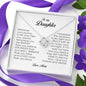 To My Daughter, Love Knot Necklace, Gift from Mom