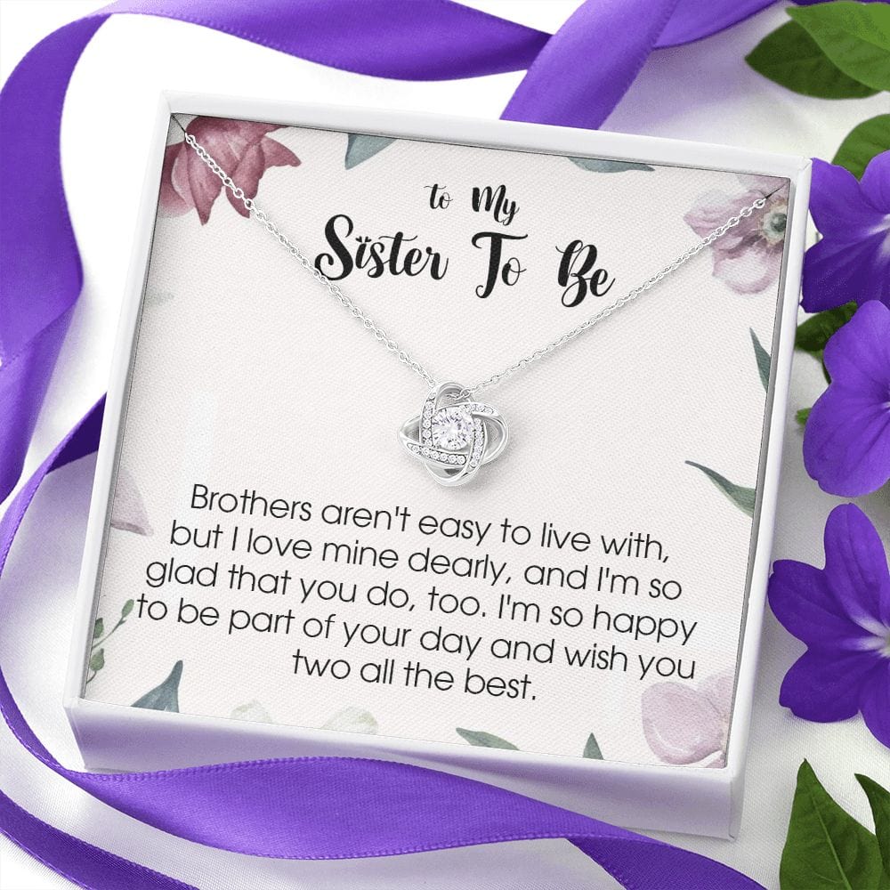To My Sister In Law, Love Knot Necklace