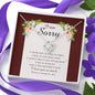 Love Knot Necklace, I'm Sorry Card, Apology Gift For Her, Forgiveness Gift, I’m Sorry Gift For Wife / Girlfriend, Gift To Say Sorry