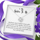 To My Sister In Law, Love Knot Necklace