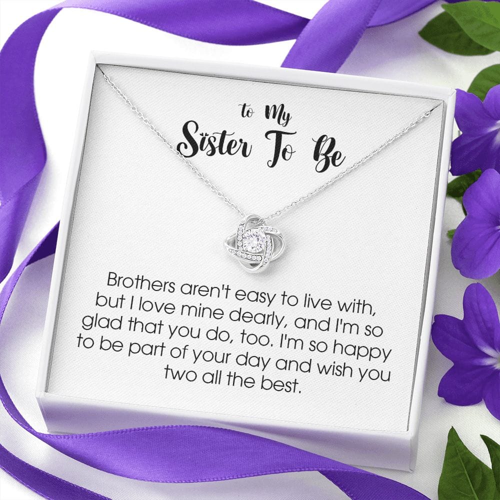 To My Sister In Law, Love Knot Necklace