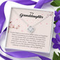 To My Granddaughter, Love Knot Necklace