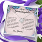 To My Granddaughter, Love Knot Necklace, Gift from Grandma