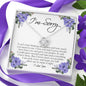 I'm Sorry Gift for Her, Love Knot Necklace