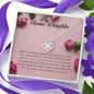 To My Bonus Daughter, Love Knot Necklace
