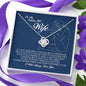 To My Smokin Hot Wife,  Love Knot Necklace