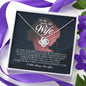 To My Smokin Hot Wife,  Love Knot Necklace