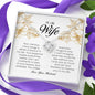 To My Wife, Love Knot Necklace