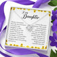 To My Daughter, Love Knot Necklace