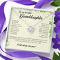 To My Beautiful Granddaughter, Love Knot Necklace
