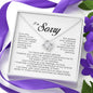I'm Sorry Gift For Her, Love Knot Necklace
