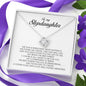 To My Stepdaughter Gift, Love Knot Necklace
