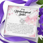 To My Unbiological Sister, Love Knot Necklace