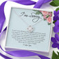 I'm Sorry Gift for Her, Love Knot Necklace