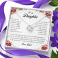 To My Daughter, Love Knot Necklace