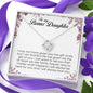 To My Bonus Daughter, Love Knot Necklace
