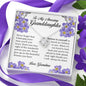 To My Amazing Granddaughter, Love Knot Necklace