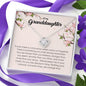 To My Granddaughter, Love Knot Necklace