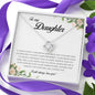 To My Daughter, Love Knot Necklace