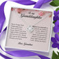 To My Granddaughter, Love Knot Necklace, Gift from Grandma