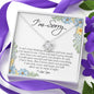 I'm Sorry Gift for Her, Love Knot Necklace