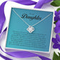 To My Daughter, Love Knot Necklace
