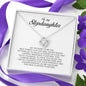 To My Stepdaughter Gift, Love Knot Necklace