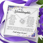 To My Granddaughter, Love Knot Necklace