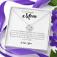To My Beautiful Mom, Love Knot Necklace