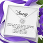 I'm Sorry Gift, Love Knot Necklace