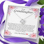 To My Granddaughter, Love Knot Necklace