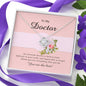 Love Knot Necklace, Doctor Jewelry Card